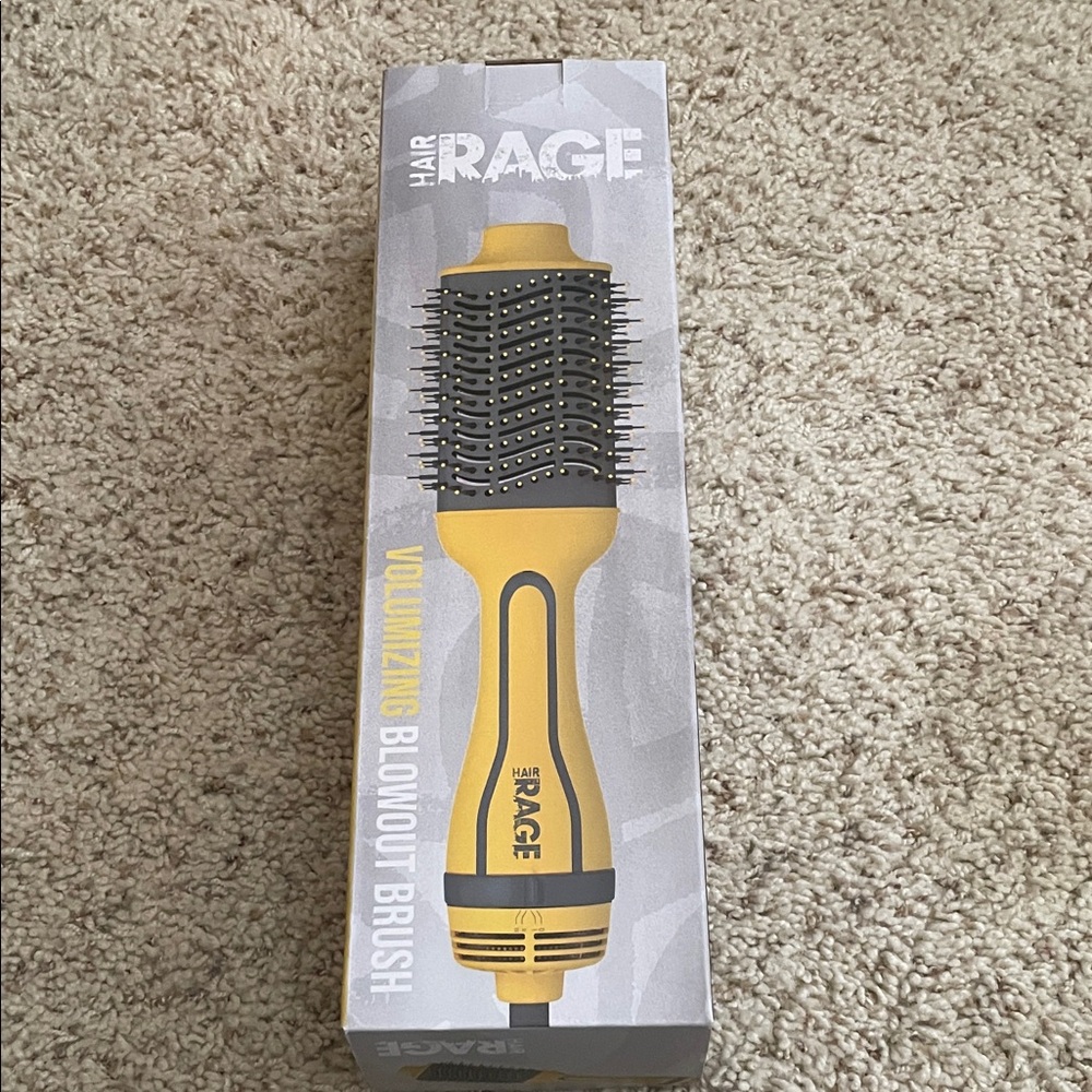 Hair Rage Volumizing Blowout Brush - Yellow